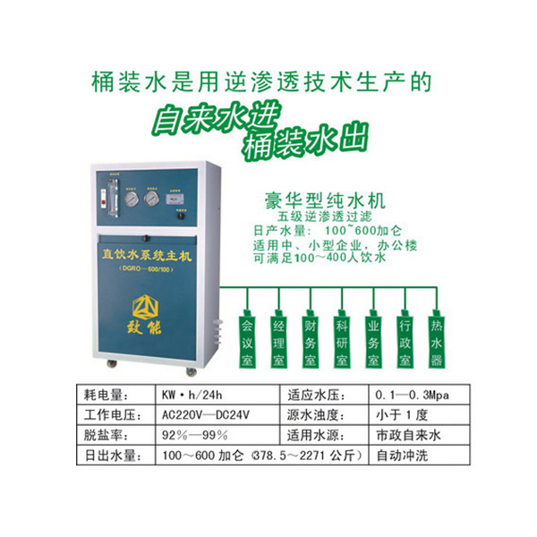 100-800加仑豪华柜式纯水机